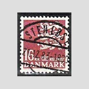FRIMRKER DANMARK | 1983 - AFA 777 - Rigsvben 16 Kr. matrd - Lux Stemplet Stenlse