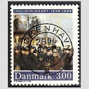 FRIM�RKER DANMARK | 1988 - AFA 913 - Industrir�det 150 �r - 3,00 Kr. flerfarvet - Pragt Stemplet