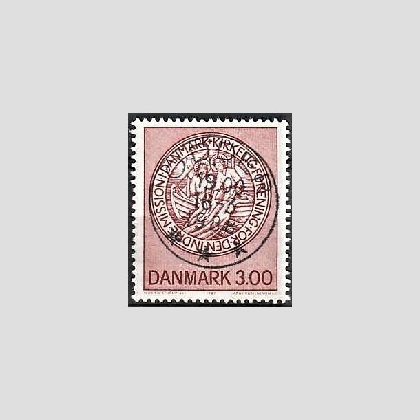 FRIMRKER DANMARK | 1987 - AFA 893 - Indre mission - 3,00 Kr. brunrd - Pragt Stemplet Odder