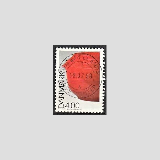 FRIMRKER DANMARK | 1997 - AFA 1161 - Dansk design - 4,00 Kr. Margretheskle flerfarvet - Pragt Stemplet
