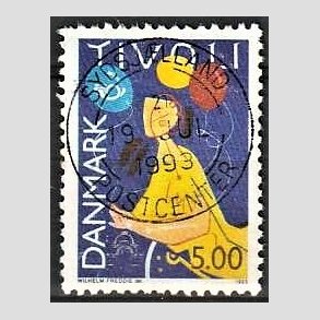 FRIM�RKER DANMARK | 1993 - AFA 1044 - Turisme - 5,00 Kr. flerfarvet - Pragt Stemplet