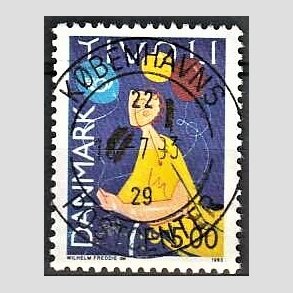 FRIM�RKER DANMARK | 1993 - AFA 1044 - Turisme - 5,00 Kr. flerfarvet - Pragt Stemplet