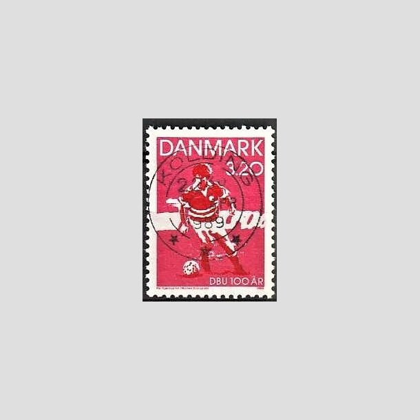 FRIMRKER DANMARK | 1989 - AFA 935 - DBU 100 r - 3,20 Kr. rd/sort - Pragt Stemplet Kolding