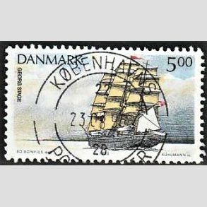 FRIM�RKER DANMARK | 1993 - AFA 1047 - Sejlskibe - 5,00 Kr. flerfarvet - Lux Stemplet 