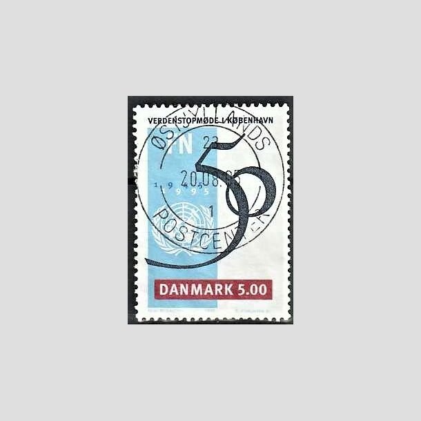 FRIMRKER DANMARK | 1995 - AFA 1085 - FN 50 r - 5,00 Kr. flerfarvet - Pragt Stemplet