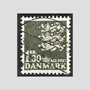 FRIMRKER DANMARK | 1965 - AFA 437 - Rigsvben - 1,30 Kr. grnsort - Lux Stemplet Nykbing F