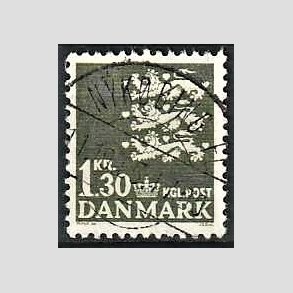 FRIMRKER DANMARK | 1965 - AFA 437 - Rigsvben - 1,30 Kr. grnsort - Lux Stemplet 