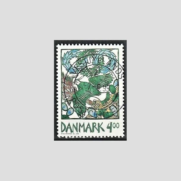 FRIMRKER DANMARK | 1999 - AFA 1204 - Forrsbebudere - 4,00 Kr. Vibe - Lux Stemplet