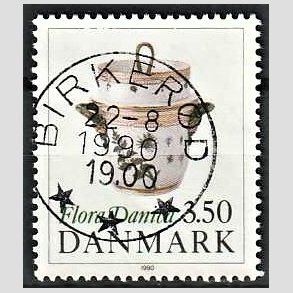 FRIMRKER DANMARK | 1990 - AFA 968 - Flora Danica 200 r - 3,50 Kr. flerfarvet - Pragt Stemplet