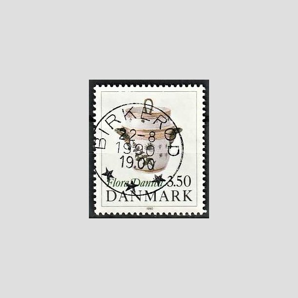 FRIMRKER DANMARK | 1990 - AFA 968 - Flora Danica 200 r - 3,50 Kr. flerfarvet - Pragt Stemplet