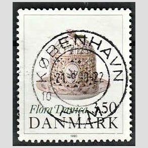 FRIMRKER DANMARK | 1990 - AFA 966 - Flora Danica 200 r - 3,50 Kr. flerfarvet - Pragt Stemplet