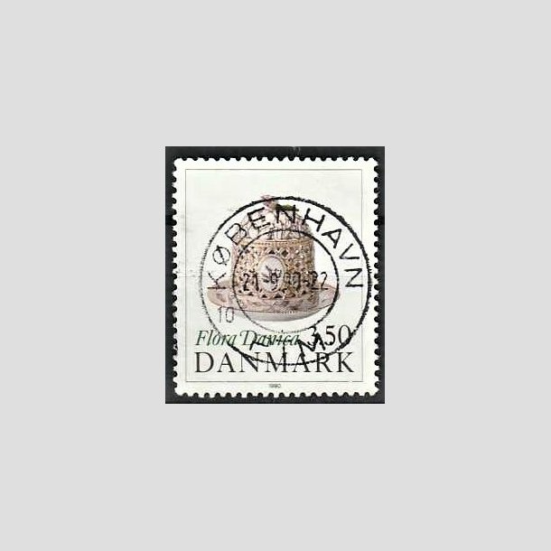 FRIMRKER DANMARK | 1990 - AFA 966 - Flora Danica 200 r - 3,50 Kr. flerfarvet - Pragt Stemplet