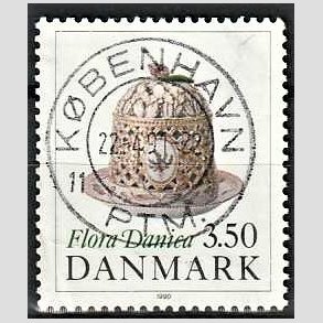 FRIMRKER DANMARK | 1990 - AFA 966 - Flora Danica 200 r - 3,50 Kr. flerfarvet - Pragt Stemplet 