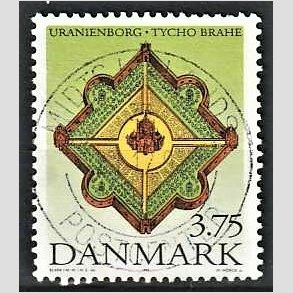 FRIM�RKER DANMARK | 1995 - AFA 1101 - Tycho Brahe - 3,75 Kr. flerfarvet - Pragt Stemplet