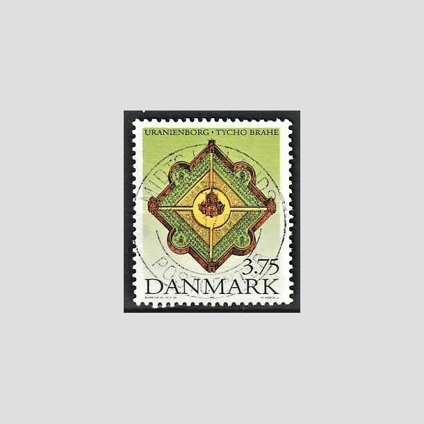 FRIMRKER DANMARK | 1995 - AFA 1101 - Tycho Brahe - 3,75 Kr. flerfarvet - Pragt Stemplet