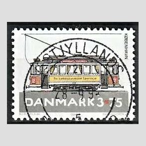 FRIM�RKER DANMARK | 1994 - AFA 1070 - Sporvogne - 3,75 Kr. flerfarvet - Pragt Stemplet