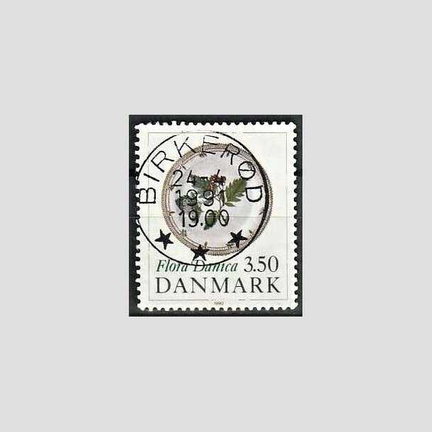 FRIMRKER DANMARK | 1990 - AFA 969 - Flora Danica 200 r - 3,50 Kr. flerfarvet - Pragt Stemplet 