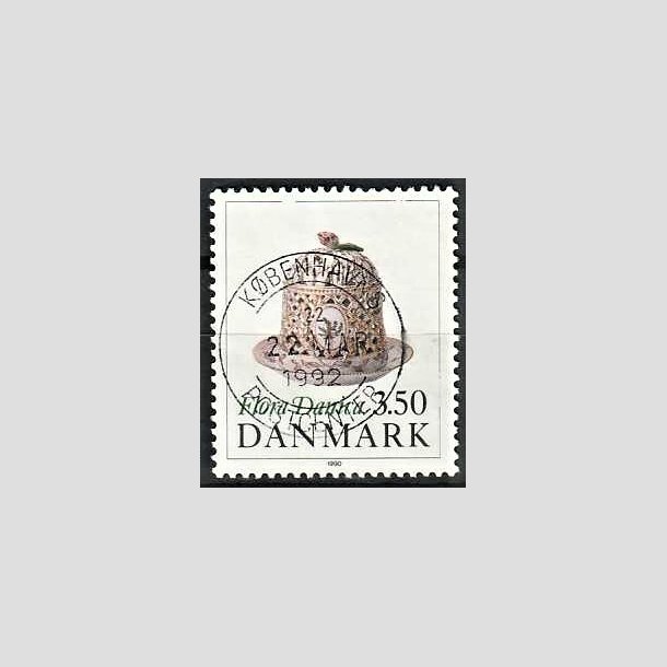 FRIMRKER DANMARK | 1990 - AFA 966 - Flora Danica 200 r - 3,50 Kr. flerfarvet - Pragt Stemplet 