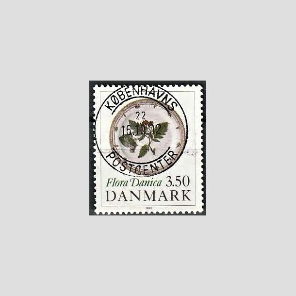 FRIMRKER DANMARK | 1990 - AFA 969 - Flora Danica 200 r - 3,50 Kr. flerfarvet - Pragt Stemplet 