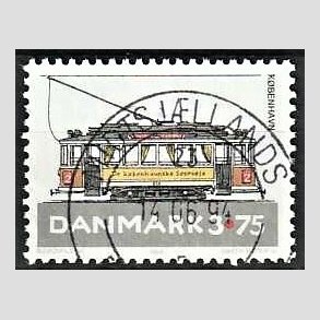 FRIM�RKER DANMARK | 1994 - AFA 1070 - Sporvogne - 3,75 Kr. flerfarvet - Pragt Stemplet 