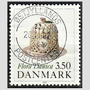 FRIMRKER DANMARK | 1990 - AFA 966 - Flora Danica 200 r - 3,50 Kr. flerfarvet - Pragt Stemplet 