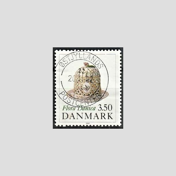 FRIMRKER DANMARK | 1990 - AFA 966 - Flora Danica 200 r - 3,50 Kr. flerfarvet - Pragt Stemplet 