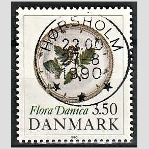 FRIMRKER DANMARK | 1990 - AFA 969 - Flora Danica 200 r - 3,50 Kr. flerfarvet - Pragt Stemplet 
