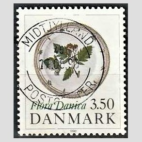FRIMRKER DANMARK | 1990 - AFA 969 - Flora Danica 200 r - 3,50 Kr. flerfarvet - Pragt Stemplet 
