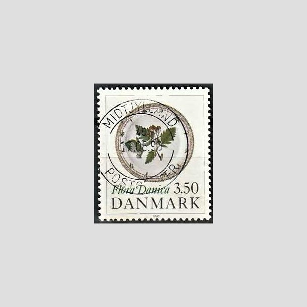 FRIMRKER DANMARK | 1990 - AFA 969 - Flora Danica 200 r - 3,50 Kr. flerfarvet - Pragt Stemplet 