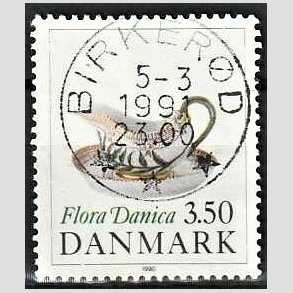 FRIMRKER DANMARK | 1990 - AFA 967 - Flora Danica 200 r - 3,50 Kr. flerfarvet - Pragt Stemplet