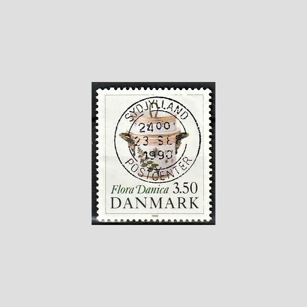 FRIMRKER DANMARK | 1990 - AFA 968 - Flora Danica 200 r - 3,50 Kr. flerfarvet - Pragt Stemplet