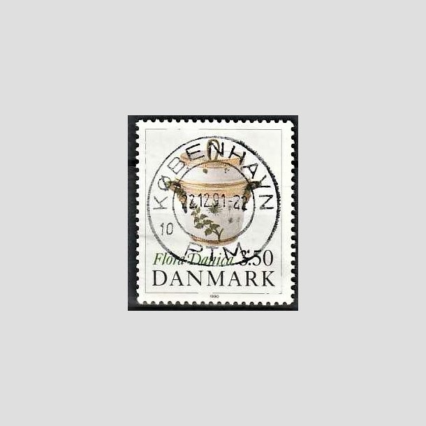 FRIMRKER DANMARK | 1990 - AFA 968 - Flora Danica 200 r - 3,50 Kr. flerfarvet - Pragt Stemplet