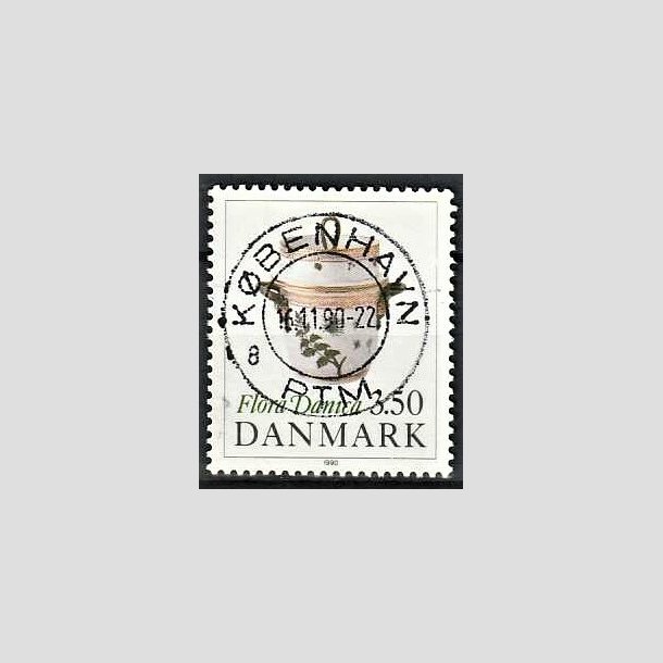 FRIMRKER DANMARK | 1990 - AFA 968 - Flora Danica 200 r - 3,50 Kr. flerfarvet - Pragt Stemplet