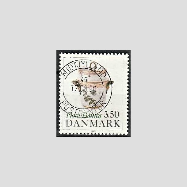 FRIMRKER DANMARK | 1990 - AFA 968 - Flora Danica 200 r - 3,50 Kr. flerfarvet - Pragt Stemplet