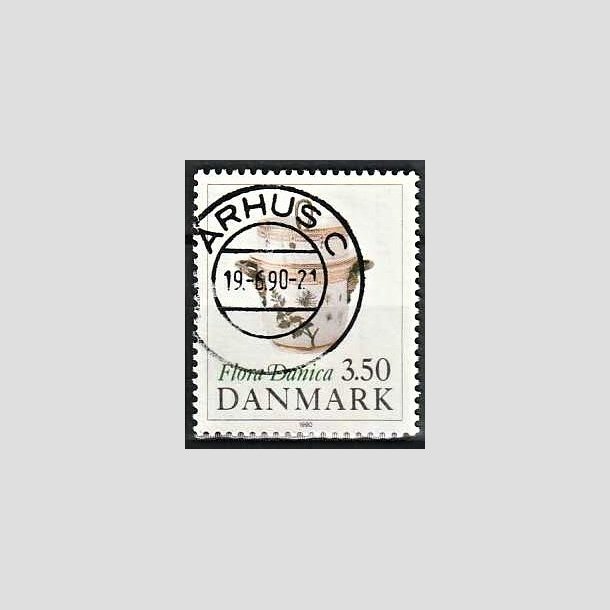 FRIMRKER DANMARK | 1990 - AFA 968 - Flora Danica 200 r - 3,50 Kr. flerfarvet - Pragt Stemplet