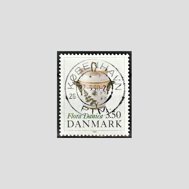 FRIMRKER DANMARK | 1990 - AFA 968 - Flora Danica 200 r - 3,50 Kr. flerfarvet - Pragt Stemplet