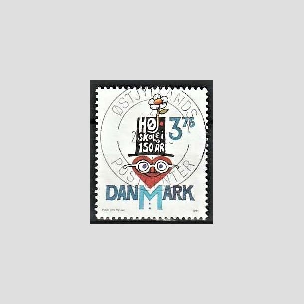 FRIMRKER DANMARK | 1994 - AFA 1083 - Hjskolebevgelsen 150 r - 3,75 Kr. flerfarvet - Pragt Stemplet