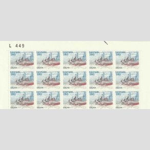 FRIMRKER DANMARK | 1980 - AFA 703 - Jylland nord for Limfjorden. - 280 re flerfarvet 15 stk. i vre arkstykke - Postfrisk