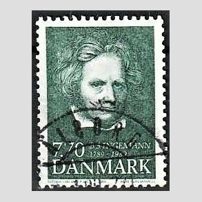 FRIM�RKER DANMARK | 1989 - AFA 945 - B. S. Ingemann - 7,70 Kr. gr�n - Pragt Stemplet �lborg