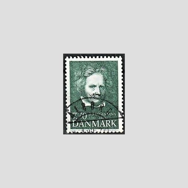 FRIMRKER DANMARK | 1989 - AFA 945 - B. S. Ingemann - 7,70 Kr. grn - Pragt Stemplet lborg