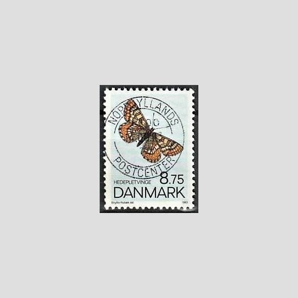 FRIMRKER DANMARK | 1993 - AFA 1039 - Sommerfugle - 8,75 Kr. flerfarvet - Pragt Stemplet