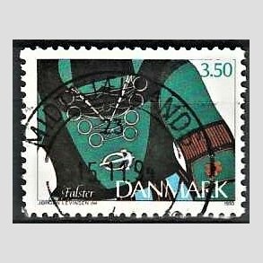 FRIM�RKER DANMARK | 1993 - AFA 1053 - Almuesmykker - 3,50 Kr. flerfarvet - Pragt Stemplet