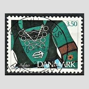 FRIM�RKER DANMARK | 1993 - AFA 1053 - Almuesmykker - 3,50 Kr. flerfarvet - Pragt Stemplet