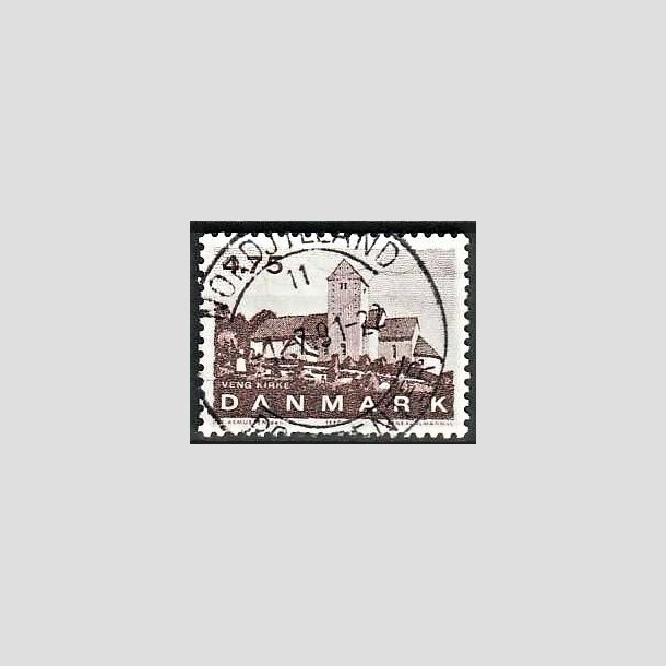FRIMRKER DANMARK | 1990 - AFA 975 - Jyske landsbykirker - 4,75 Kr. brun - Pragt Stemplet