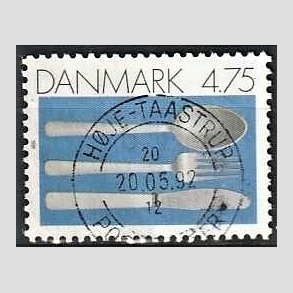 FRIM�RKER DANMARK | 1991 - AFA 997 - Dansk Brugskunst - 4,75 Kr. flerfarvet - Pragt Stemplet