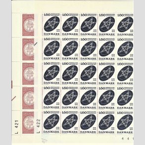 FRIMRKER DANMARK | 1979 - AFA 673,674 - Kbenhavns Universitet 500 r. - 1,30 + 1,60 kr. i arkstykker (2 x 25 stk.) - Postfrisk