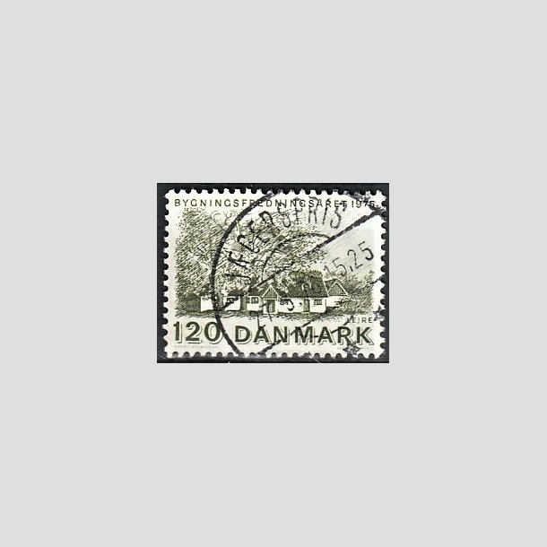 FRIMRKER DANMARK | 1975 - AFA 592 - Bygningsfredning - 120 re grn - Pragt Stemplet Jgerspris