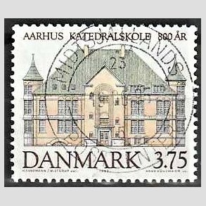 FRIM�RKER DANMARK | 1995 - AFA 1084 - Aahus Katedralskole 800 �r - 3,75 Kr. flerfarvet - Pragt Stemplet