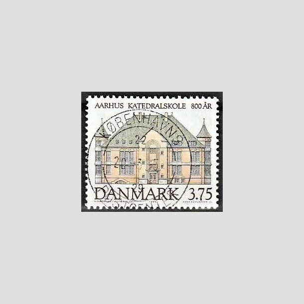 FRIMRKER DANMARK | 1995 - AFA 1084 - Aahus Katedralskole 800 r - 3,75 Kr. flerfarvet - Pragt Stemplet