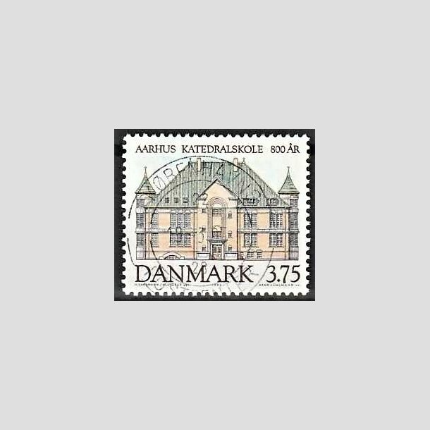 FRIMRKER DANMARK | 1995 - AFA 1084 - Aahus Katedralskole 800 r - 3,75 Kr. flerfarvet - Pragt Stemplet